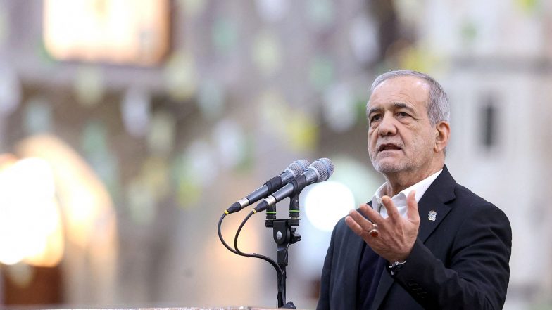 World News | Iran President Pezeshkian to Travel to Delhi for BRICS Summit: Sources