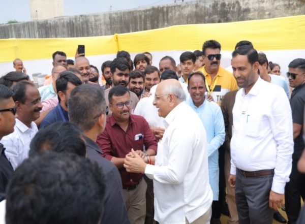 India News | Gujarat CM Bhupendra Patel Attends Tree Plantation Event in  Amreli