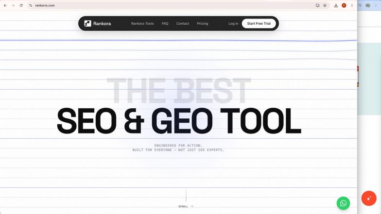 Business News | Rankora Introduces AI-Powered SEO and GEO Platform to Help Brands Improve Visibility Across Search Engines and Large Language Models