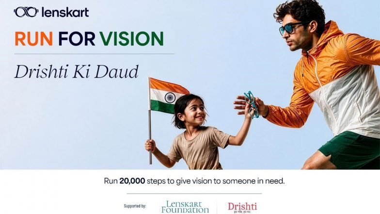 Business News | Lenskart Launches 'Drishti Ki Daud', Turning Everyday Steps into a Nationwide Movement for Better Vision