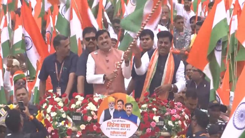 India News | MP CM Mohan Yadav Participates in 'Tiranga Yatra' in Bhopal