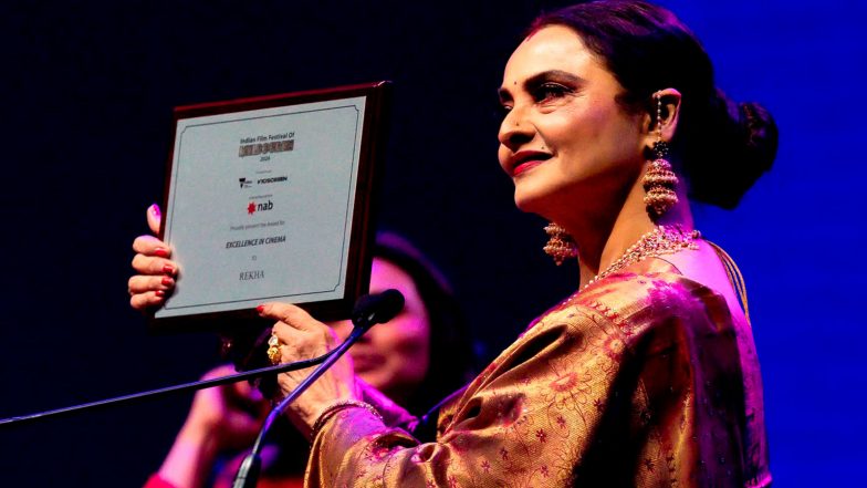 Entertainment News | Rekha Honoured with Excellence in Cinema Award at IFFM 2026