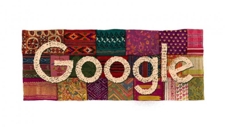 Tech News | Google Doodle Honours India's 80th Independence Day with Vibrant Textile Art