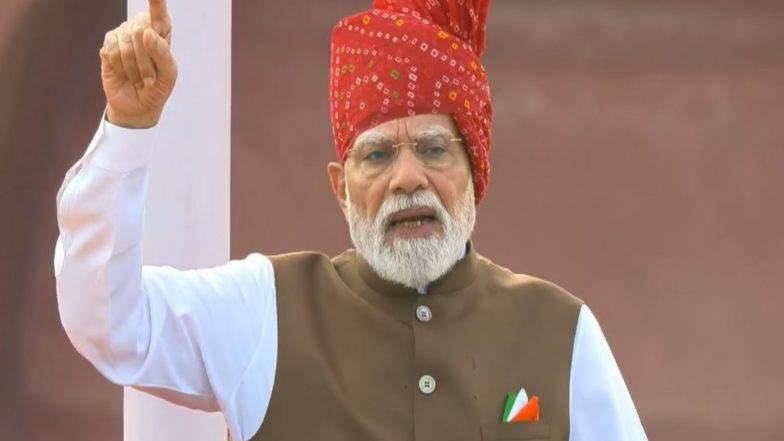 India News | At Red Fort, PM Modi Sets Target of 100 GW Nuclear Power, Five New Reactors
