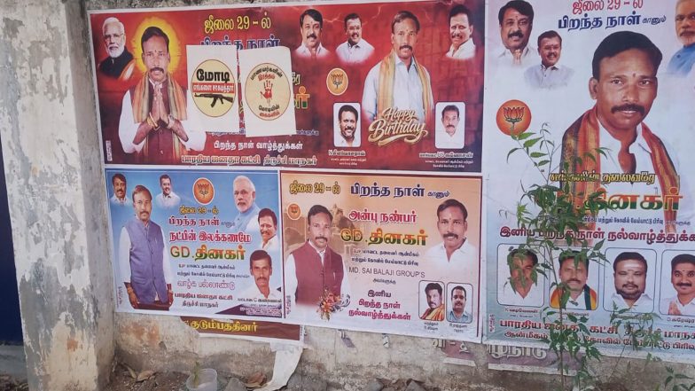 India News | Posters Targeting PM Modi Put Up Across Tiruchirappalli, BJP Seeks Police Action