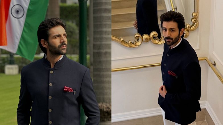 Entertainment News | Independence Day: Kartik Aaryan Attends 'at Home' Reception Hosted by President Murmu