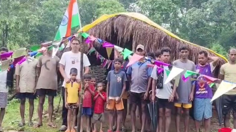India News | Chhattisgarh: Tricolour Hoisted for First Time in Naxal-hit Boter Village on Independence Day