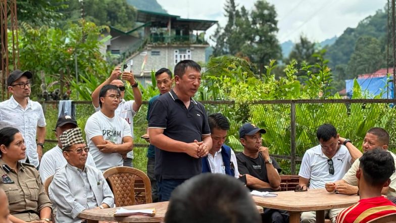 India News | Sikkim Tourism Minister Bhutia. Gyalshing DC Conduct Joint Inspection of Rimbi-Singlitam Landslide Area