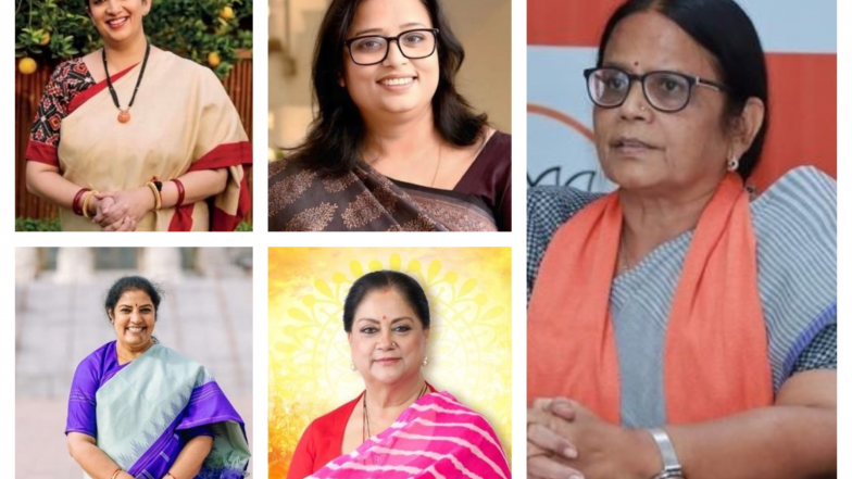 India News | Sizeable Presence of Women in BJP Chief Nitin Nabin's New Team; Vasundhra Raje Among Six Women Vice Presidents, Smriti Irani Appointed General Secretary