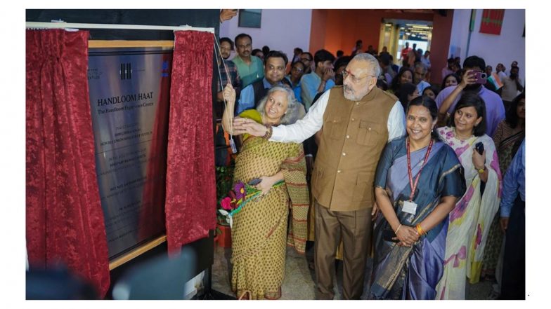 Business News | Giriraj Singh Inaugurates 'Weave The Future 5.0', Unveils Visvakarma Gallery at Re-envisioned Handloom Haat