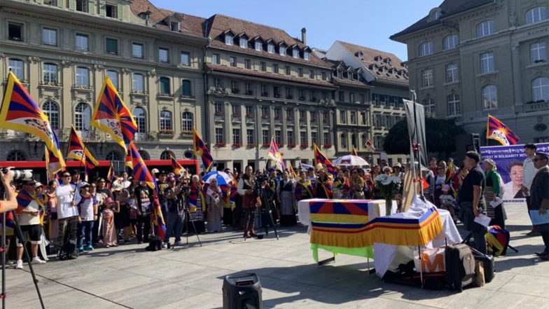World News | Over 200 Tibetans, Supporters Protest China's Assimilation Policies Near Swiss Parliament