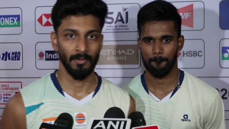 Sports News | BWF World Championships 2026: Arjun-Hariharan Start off Home Campaign with a Win, Credit Coach for Successful Partnership