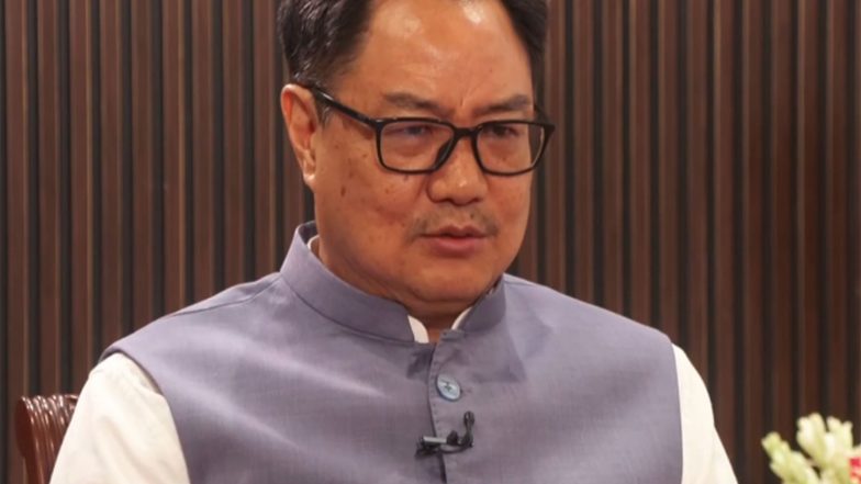 India News | Kiren Rijiju Cites Former PM Manmohan Singh's 2006 Remark, Demands Congress Apology over Naxalism