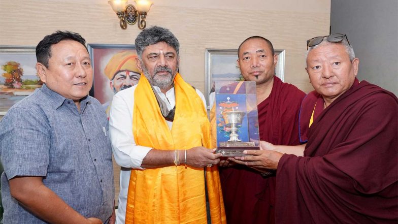 World News | Karnataka's Strength Lies in Its Diversity: Chief Minister Shivakumar Meets Tibetan MP Chopepal Thupten