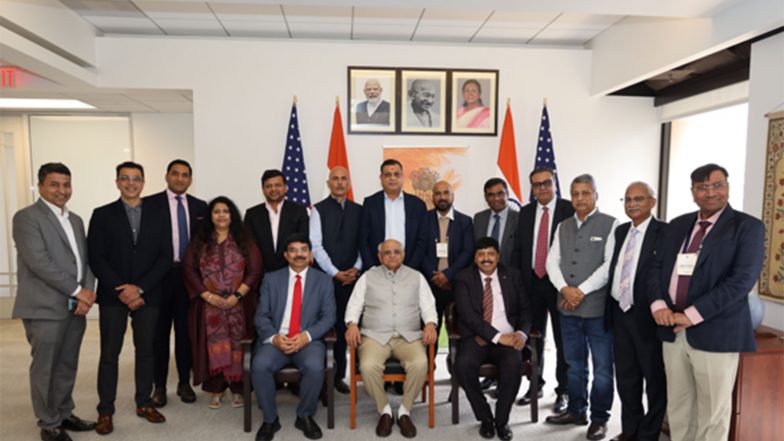 India News | Gujarat Delegation Led by Chief Minister Bhupendra Patel Departs for Washington, DC