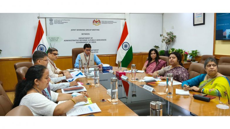 India News | India - Malaysia 2nd Joint Working Group Meeting Held on Cooperation in Field of Public Administration & Governance Reforms