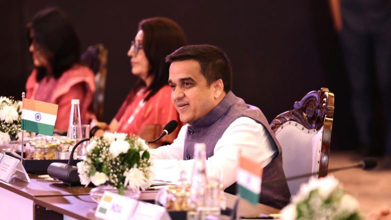 India News | Gujarat Dy CM Welcomes Representatives at BRICS Youth Summit, Highlights State's Progress