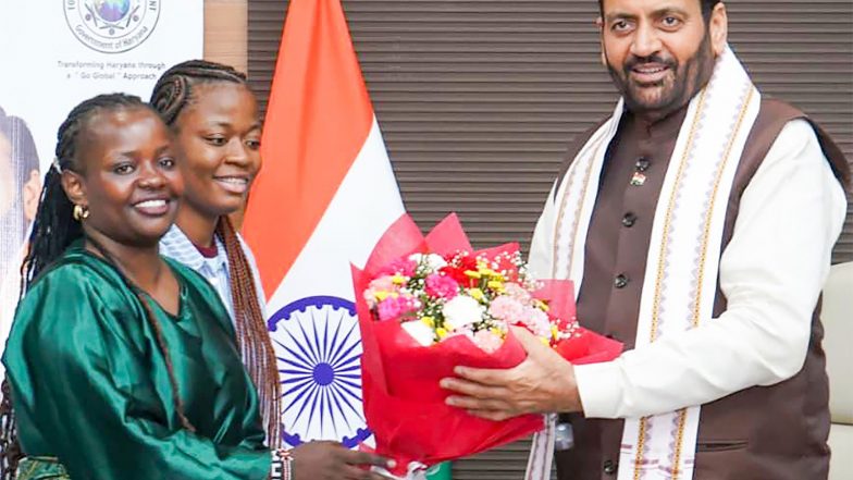 India News | Haryana: CM Nayab Singh Saini Interacts with Foreign Students, Stresses Global Collaborations and Innovation