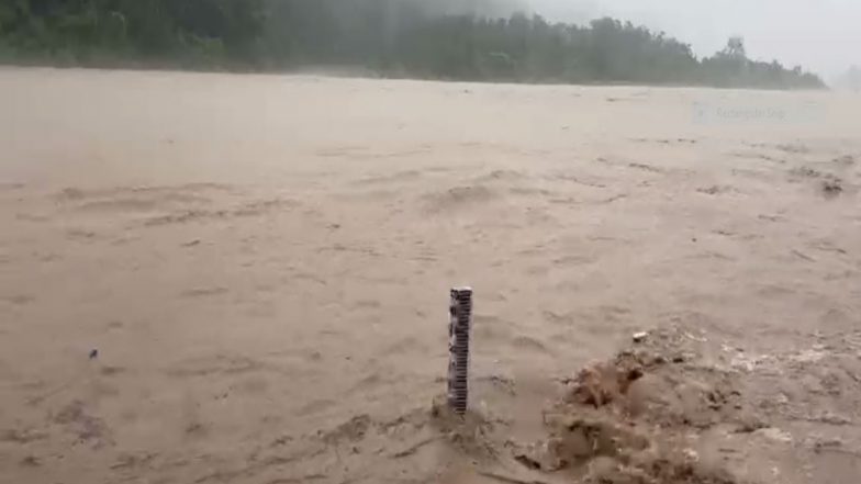 India News | Uttarakhand: Heavy Rain Swells Garhwal Rivers; Char Dham Pilgrims, Locals Urged to Follow Safety Guidelines