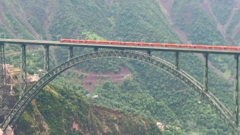 India News | Railway Ministry Approves Raising Train Speed Limit to 100 Kmph on Katra-Banihal Section