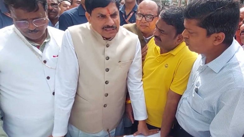 India News | MP CM Mohan Yadav Inspects Widening of Ujjain's 'Rajsi Sawari Marg' Ahead of Simhastha 2028