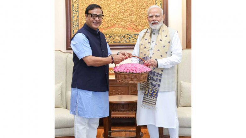 India News | Assam CM Calls on PM Modi, Discusses State Flood Recovery and Development Agenda