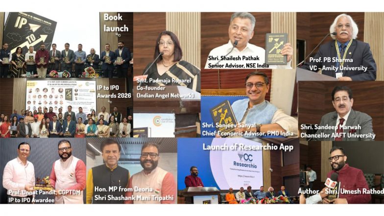 Business News | IP to IPO Book Launch & Awards 2026 Celebrates India's Journey from Intellectual Property to Enterprise for Viksit Bharat 2047