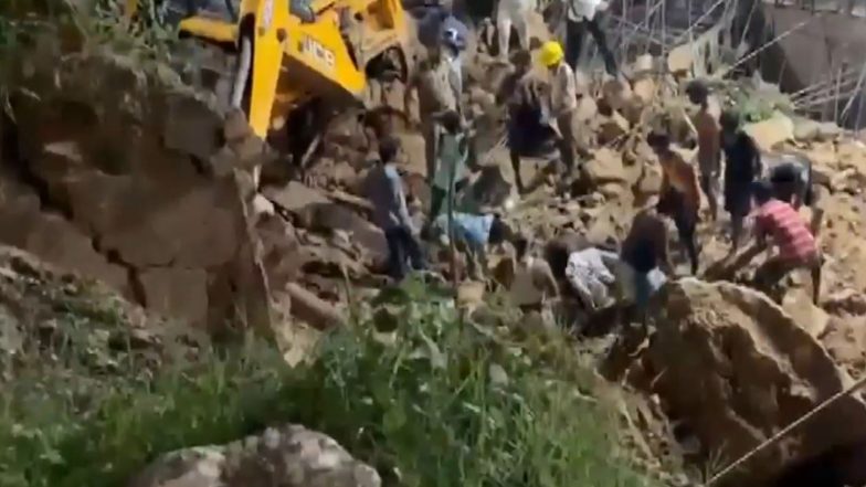 India News | Punjab: Rescue Operation Underway After Soil Collapse at Private Hospital Construction Site in Mohali