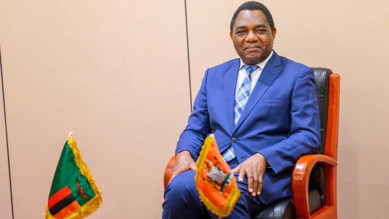 World News | PM Modi Congratulates Hakainde Hichilema on Being Re-elected as Zambia President