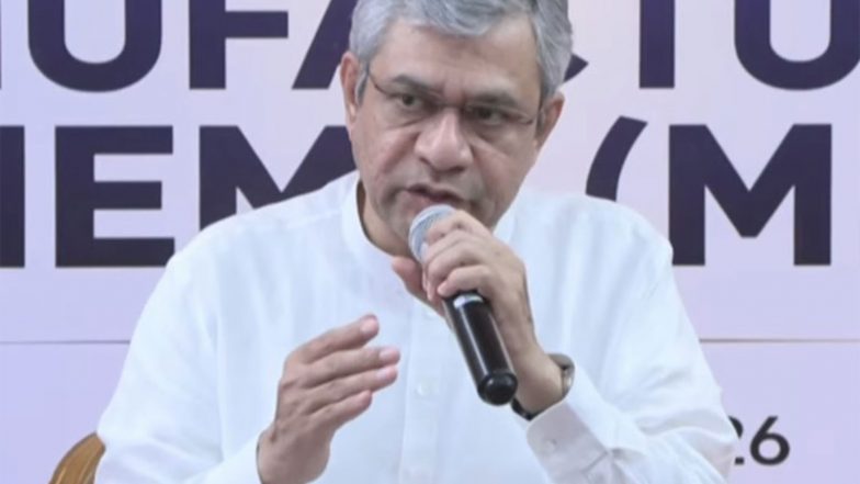 Business News | Mobile Phone Manufacturing Scheme to Push Indian Brands Globally, Apple Expected to Expand Beyond Making IPhones in India: Vaishnaw