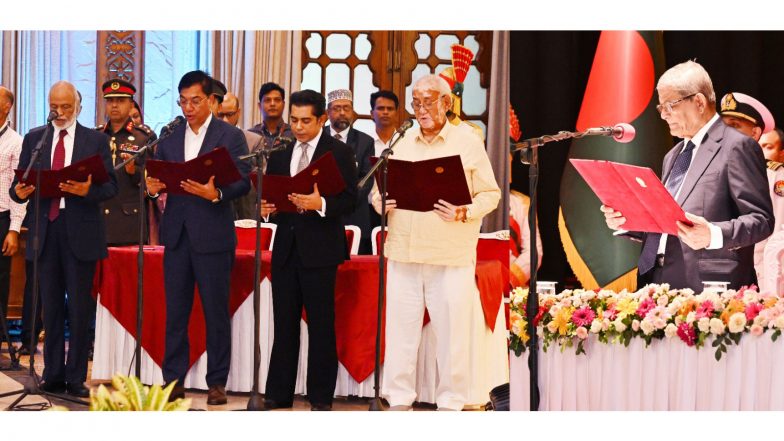 World News | Bangladesh Cabinet Expanded as Four Ministers, Two State Ministers Take Oath
