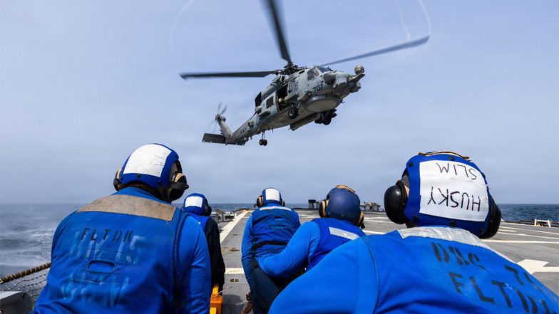 World News | US Forces Redirect 68 Commercial Vessels, Disable 3, Board 2 Amid Iran Blockade: CENTCOM