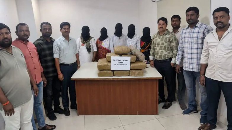 India News | Hyderabad Police Arrest 5, Including 78-year-old, for Illegal Possession of 38 Kg Ganja Worth Rs 10 Lakh