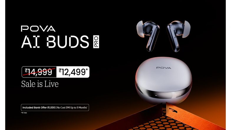 Business News | Ditch Manual Note-Taking as POVA AI Buds Pro Go on Sale Starting at Rs. 12,499