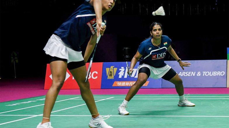 Sports News | BWF World Championships: Chinese Pair Liu-Tan Edge Past Gayatri-Treesa in Semi-final, Indian Duo Settles for Bronze
