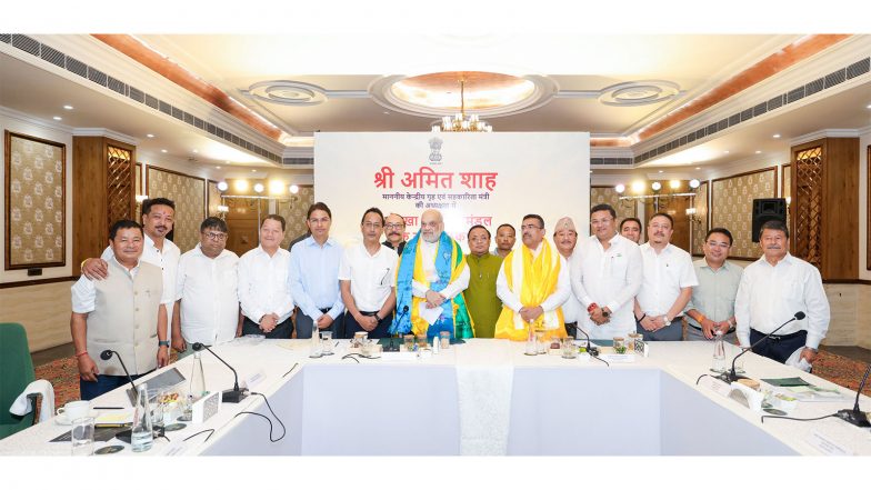India News | Amit Shah Meets Gorkha MPs, MLAs, Leaders in Siliguri; Assures Constitutional Roadmap to Address Long-pending Aspirations