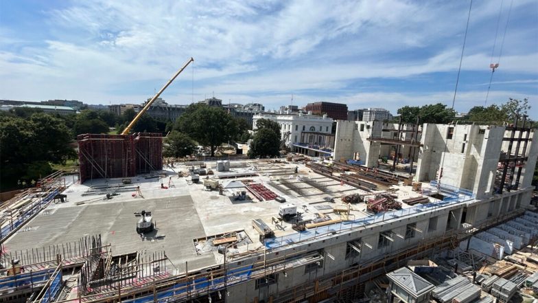 World News | Trump Highlights Progress on White House Ballroom as Supreme Court Temporarily Allows Construction