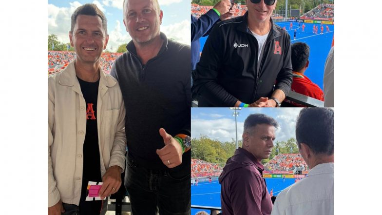 Sports News | Rahul Dravid, Steve Waugh Attend India Vs Netherlands FIH Men's Hockey World Cup Clash