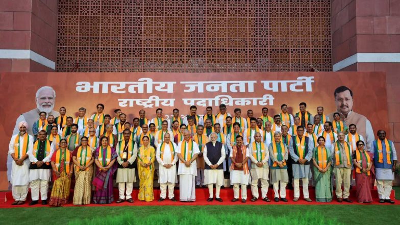 India News | PM Modi Interacts with New National Office-bearers Team, Urges Leaders to Strengthen Organisation and Connect with People