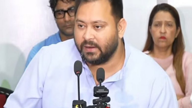 India News | Tejashwi Yadav Seeks Justice for 19-year-old Who Allegedly Died in Custody in Madhubani, Writes to NHRC