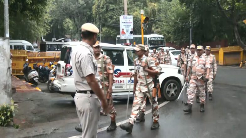 India News | Security Heightened Outside Delhi's Shah Auditorium; Police Deny Permission for Anti-reservation Protest