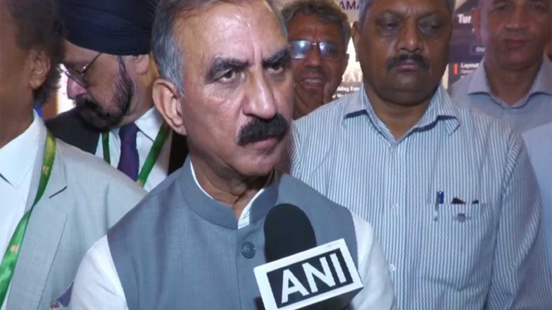 India News | Himachal CM Sukhu Attends FHRAI Annual Convention in Varanasi, Pitches for Investment