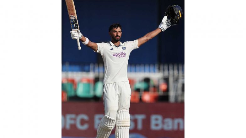 Sports News | Padikkal Ton, Gill Fifty Help India End Day 1 at 300/5 Against Sri Lanka in Second Test