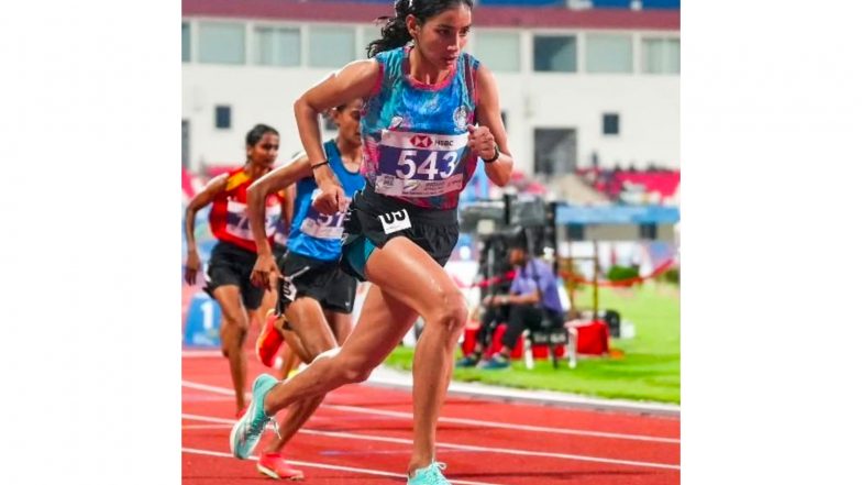 Sports News | Pooja Olla Strikes Gold in Women's 1500m at World Athletics Continental Tour in Bhubaneswar