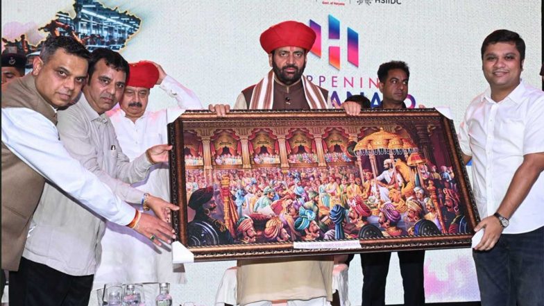India News | Haryana CM Interacts with Diaspora Families in Mumbai, MoUs of over Rs 66000 Crore Expected to Be Signed During Investor Summit