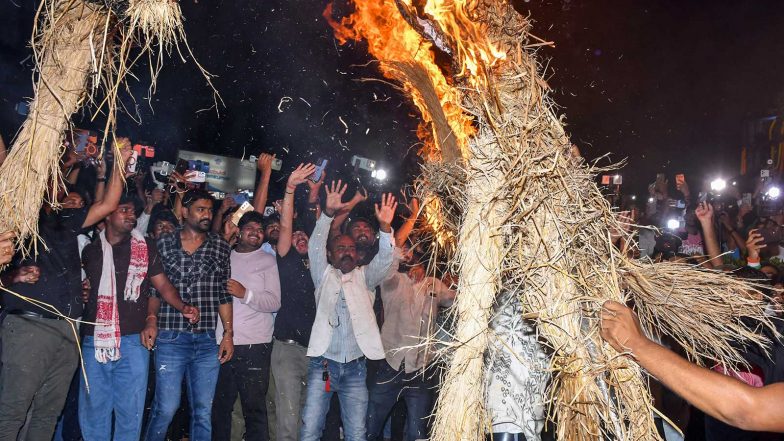 India News | Ranchi: 3 FIRs Filed Against 14 Named and 200 Unidentified Persons over Clashes During CM Effigy Burning March