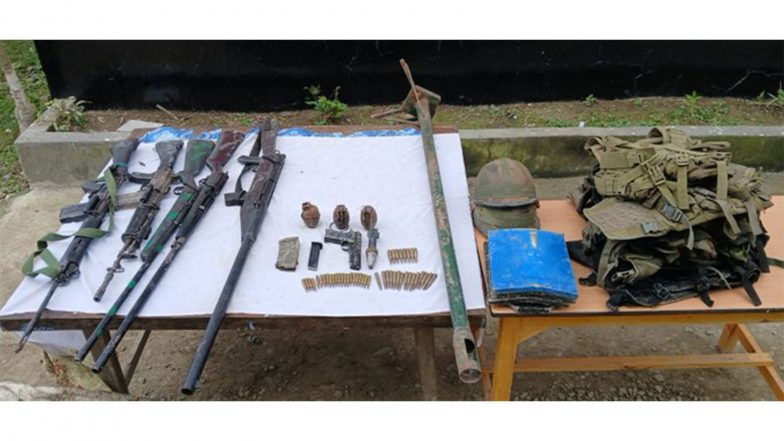 India News | Manipur Police, Assam Rifles Recover Arms, Ammunition During Joint Search Operation in Imphal East