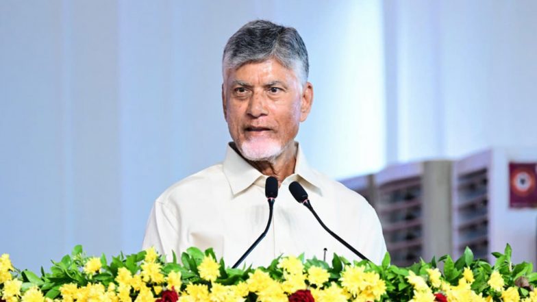 India News | CM Chandrababu Naidu Hails Launch of India's First Non-GMO Popcorn Maize Hybrid Seed in Andhra Pradesh