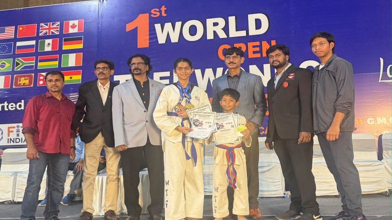 Business News | Sister-Brother Duo Shines at the First World Open Taekwondo Championship