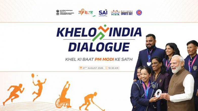 Sports News | PM Modi to Address Young Budding Athletes Ahead of National Sports Day